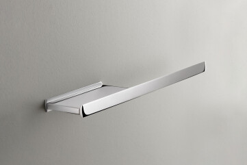 AYL107 - Towel rail L. 450 mm with multipurpose shelf on the left AYL107 - Towel rail L. 450 mm with multipurpose shelf on the left