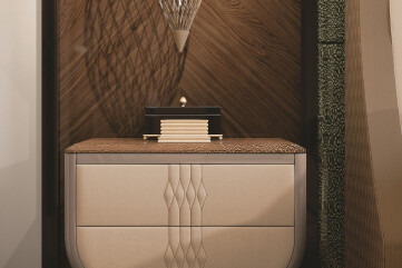 Modern Two-Drawers Nightstand - 20125 Modern Two-Drawers Nightstand - 20125