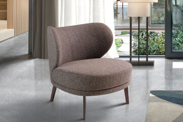 5079 - Brown Fabric Armchair 5079 - Brown Fabric Armchair