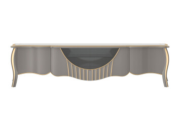 Elegant Curved Front TV Unit - 20171 Elegant Curved Front TV Unit - 20171