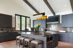 A tailored linear installation bringing balance and proportion to the kitchen island.